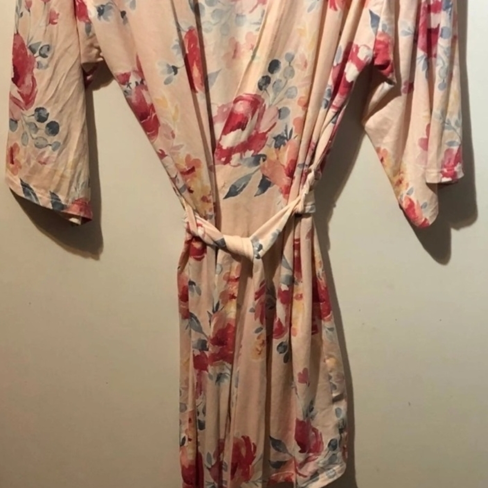 Floral Kimono Robe - Pink - Picture 2 of 6